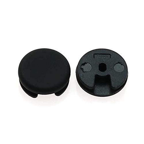 2pcs Plastic 3D Analog Controller Stick Cap Button Replacement Black F279606