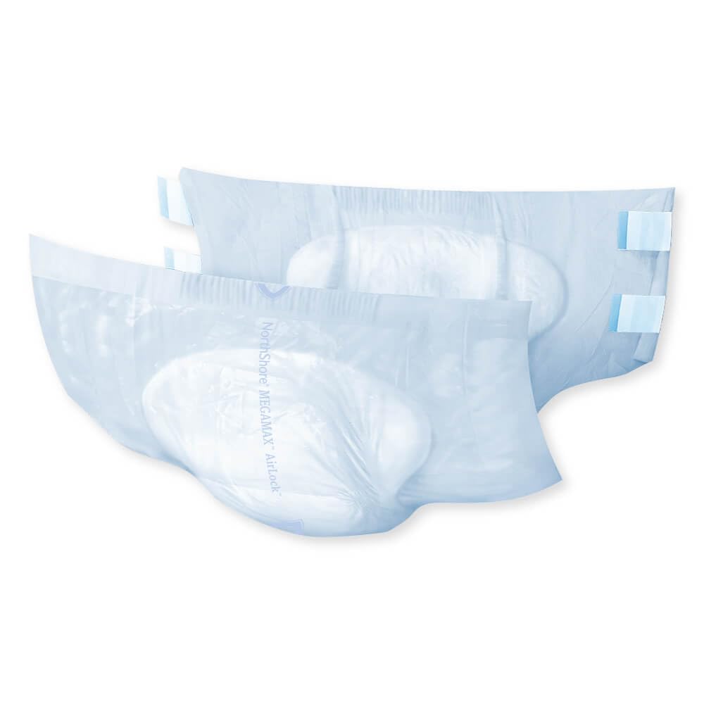 White XL Adult Diapers with Tabs 12 Count R4760