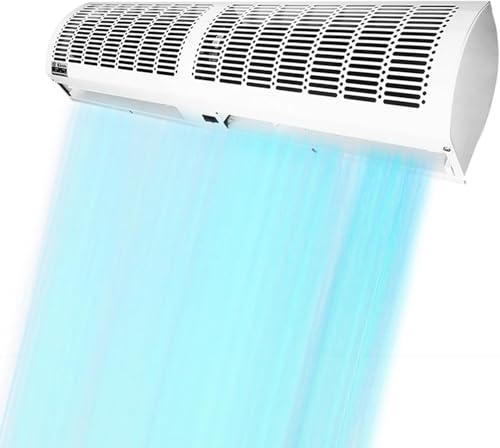 White 150cm Wall-Mounted Air Curtain with Remote Control T608602