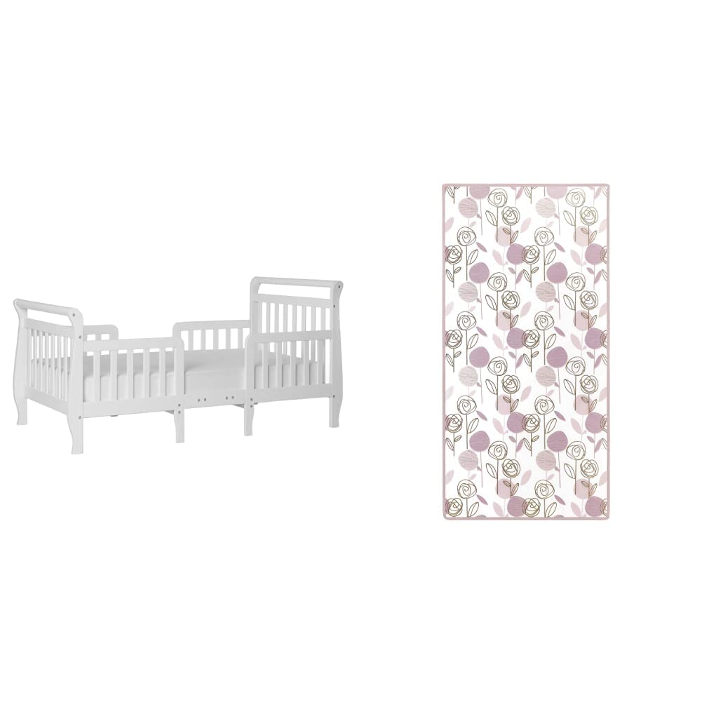 3 in 1 Convertible Toddler Bed and Firm Fiber Crib Mattress S8346