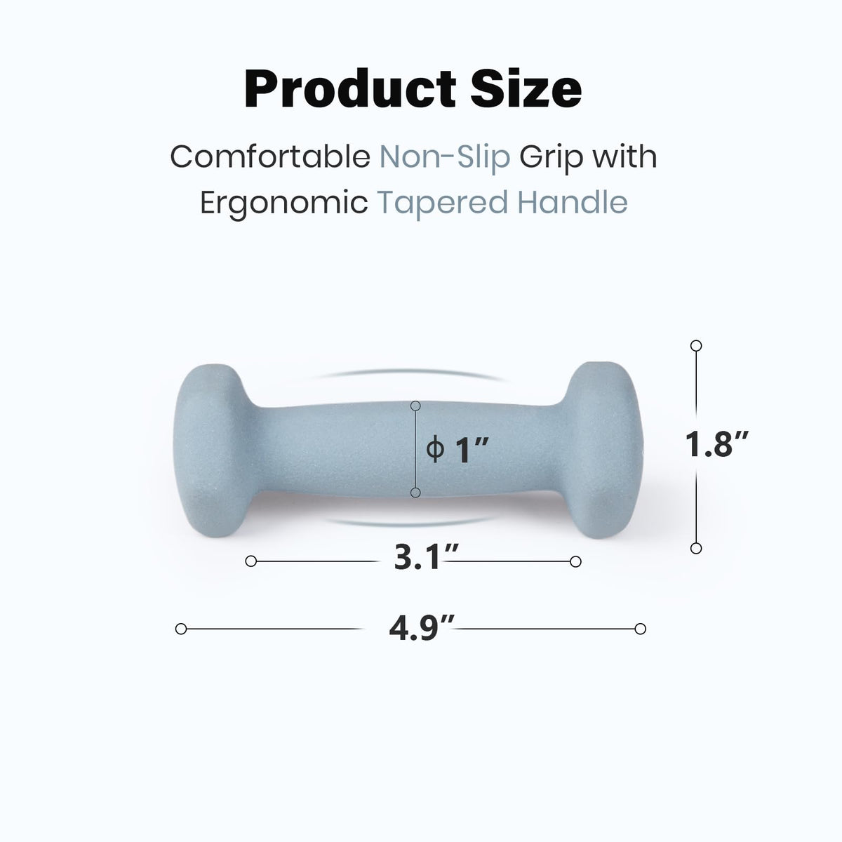 Set of 2 Neoprene Coated Hex Dumbbells G1975