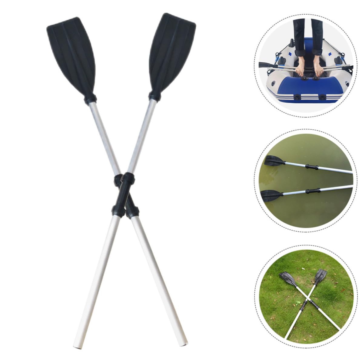 2pcs Adjustable Aluminum Alloy Kayak Paddle Set S378