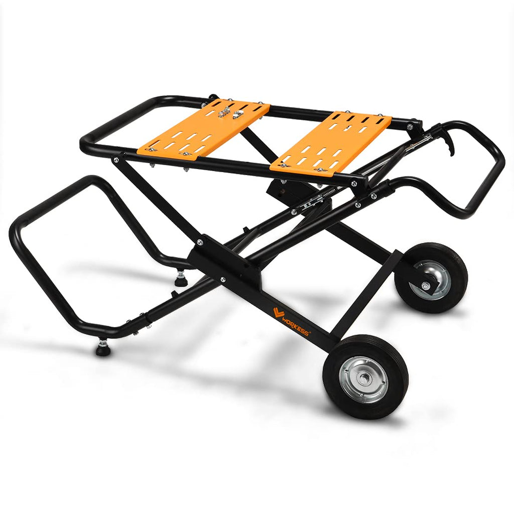 Portable Foldable Table Saw Stand with 8 Inch Wheels M301