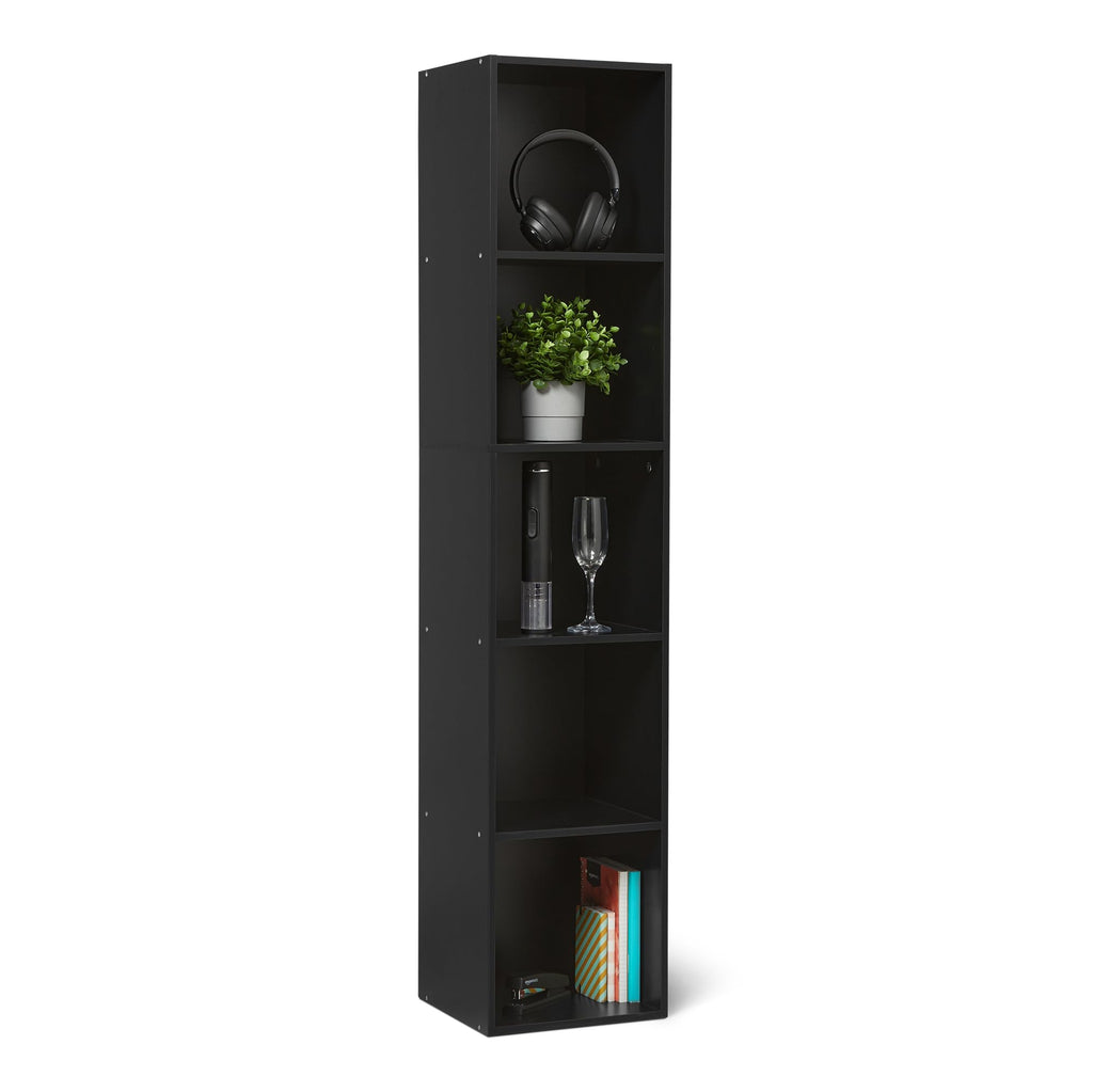 5 Cube Black Bookcase P602560
