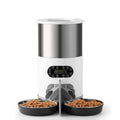 Automatic 4.5 Liters Dry Food Dispenser 2L Water D50374