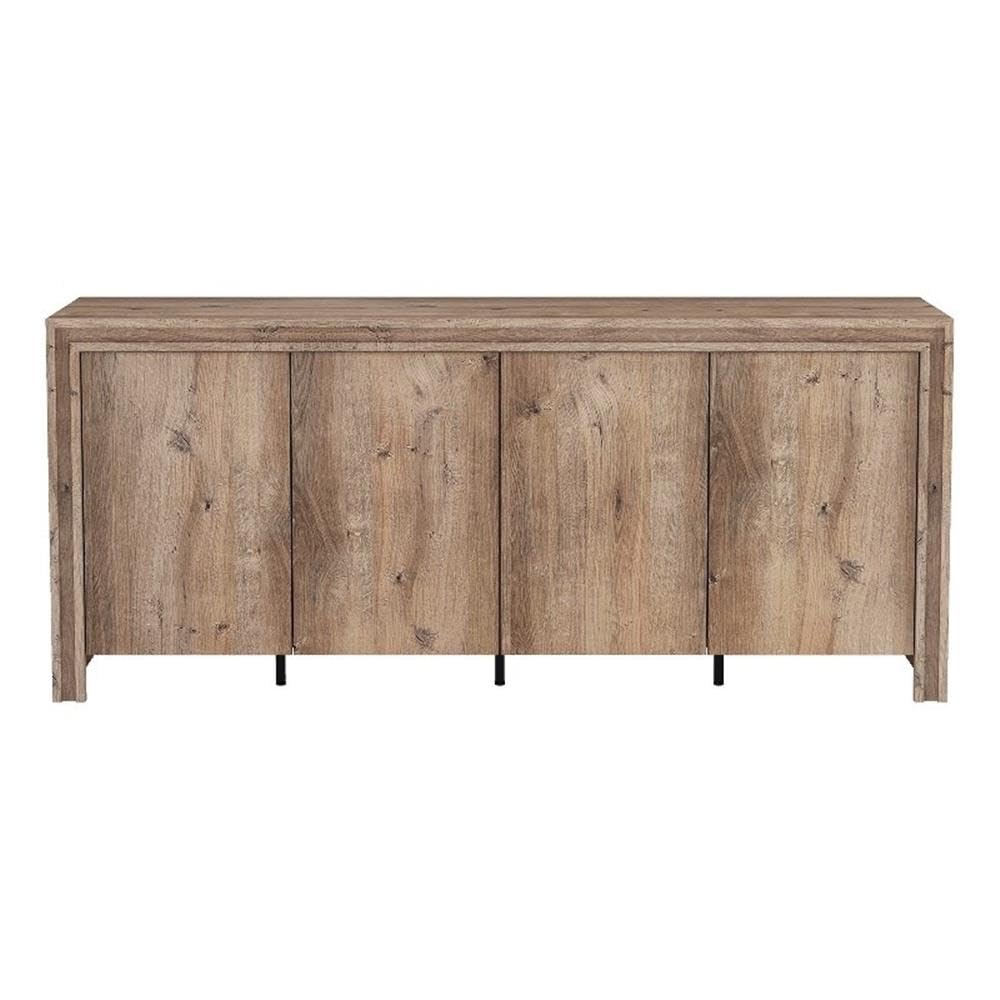 Brown 4-Door Wood Grain Sideboard C5061