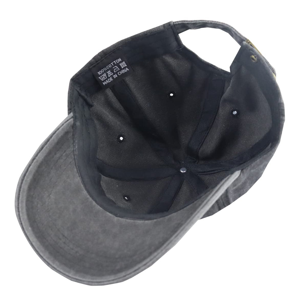 Adjustable Washed Embroidered Vintage Cotton Baseball Cap X30354