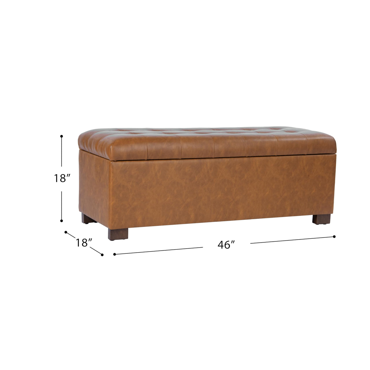 46" Tufted Storage Bench P2655