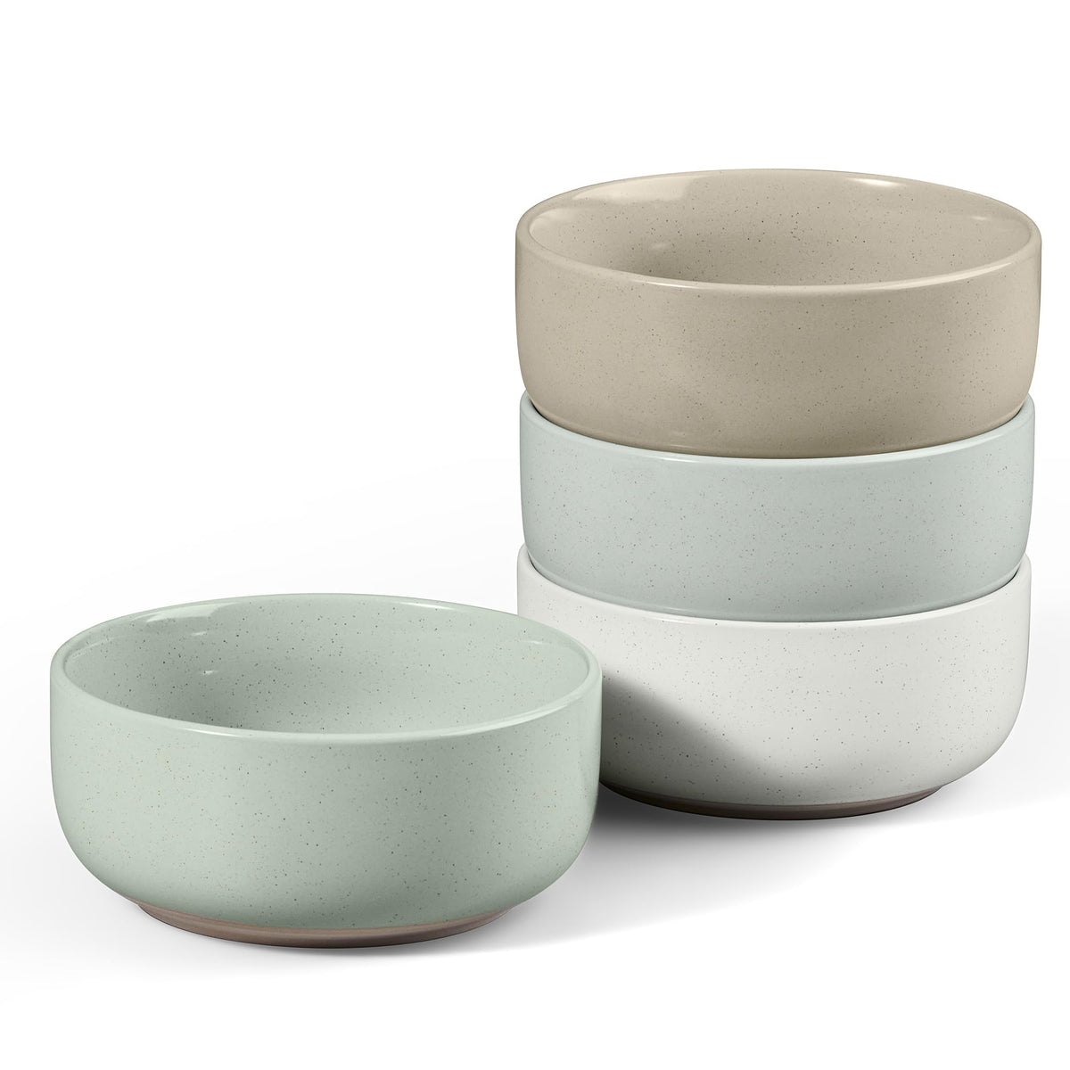 Ceramic Soup Bowls Set of 4, 27oz Multicolor M7349