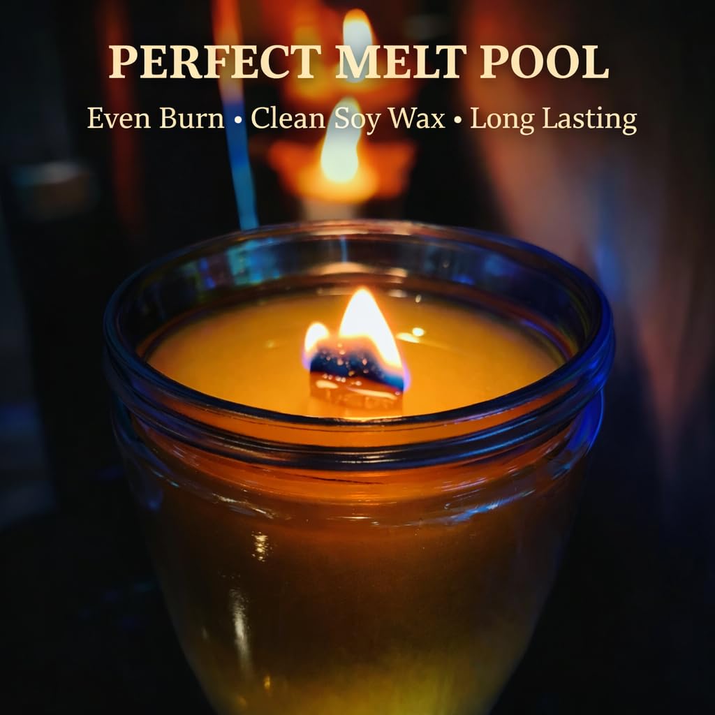 Leather & Whiskey Scented 16 oz Soy Wax Candle C60482