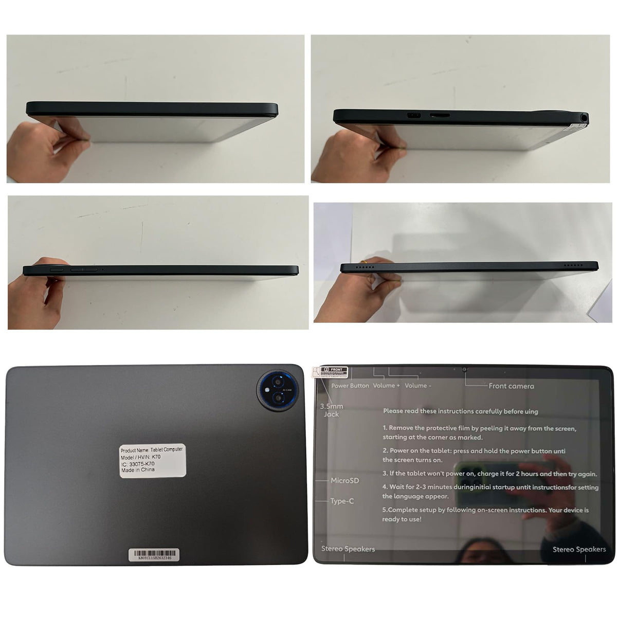 10 Inch Android 15 Tablet with Keyboard M967450