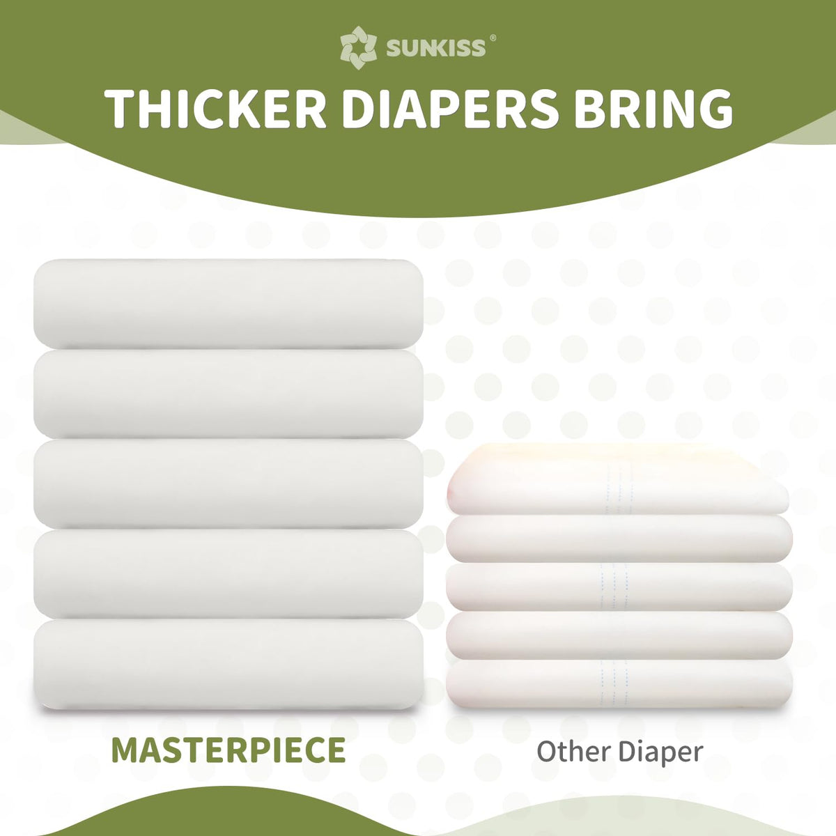 White Adult Diapers U848346