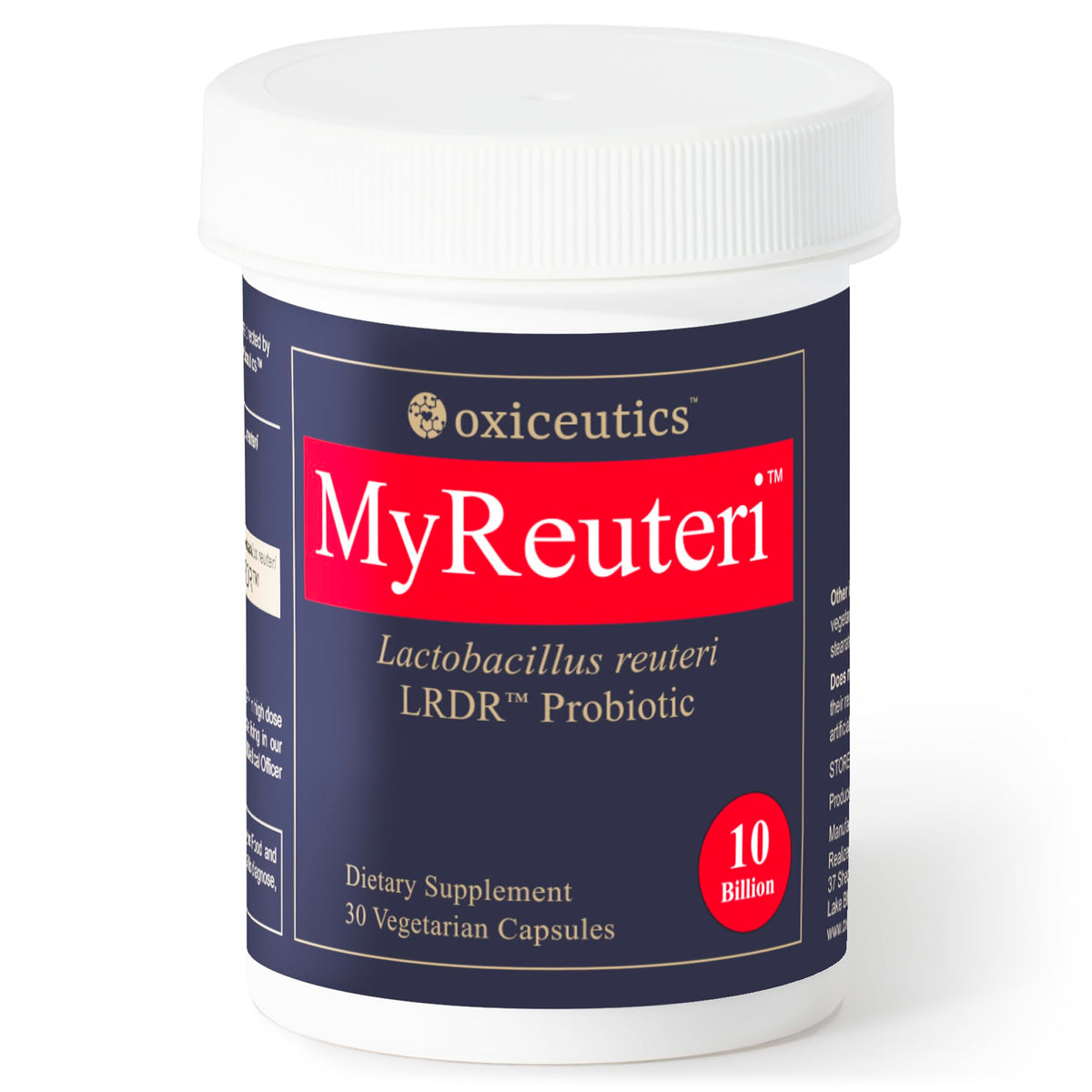 10 Billion CFU L. reuteri Probiotic with FOS Prebiotic 30 Veg Capsules L770