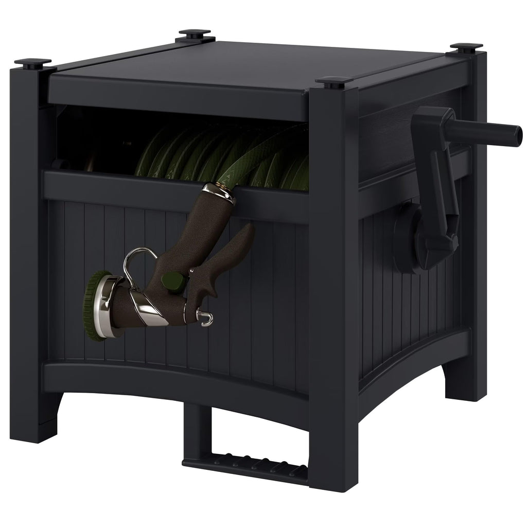Garden Hose Reel Storage Cabinet J41108
