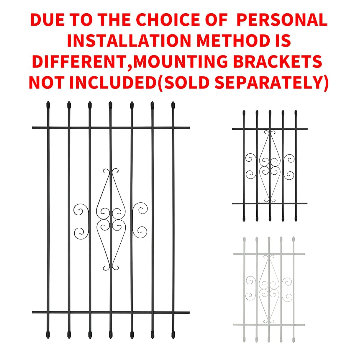 Black Window Bar Guard O98713