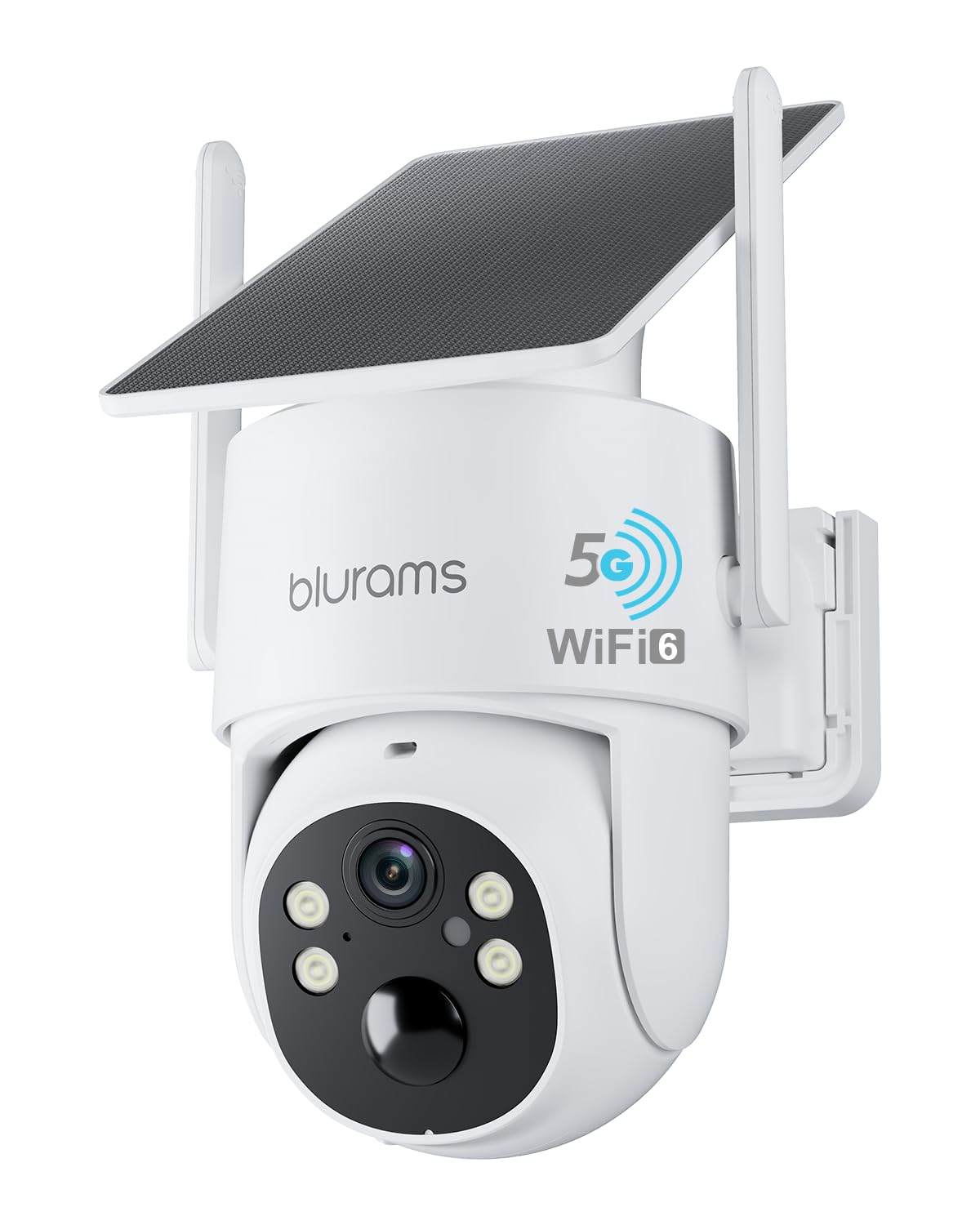 4MP Pan/Tilt Wireless Outdoor Security Camera with Solar Panel S607131