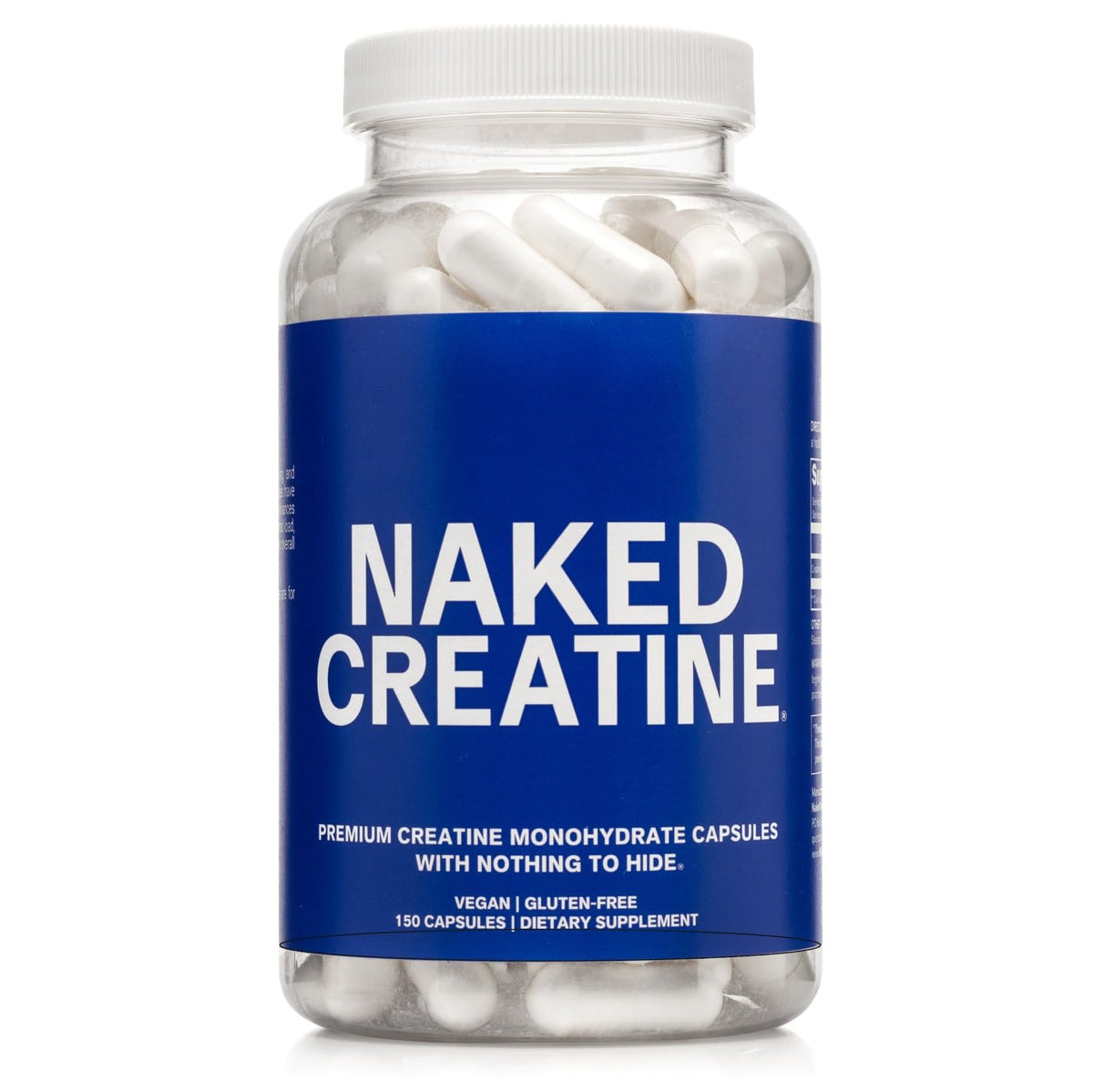Micronized Creatine Monohydrate Capsules 2.5g 75 Servings Vegan W4514