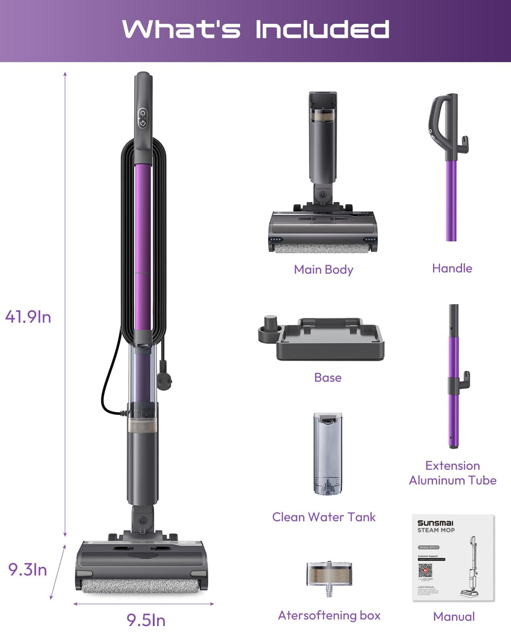 Lightweight 4-in-1 Steam Mop U4300