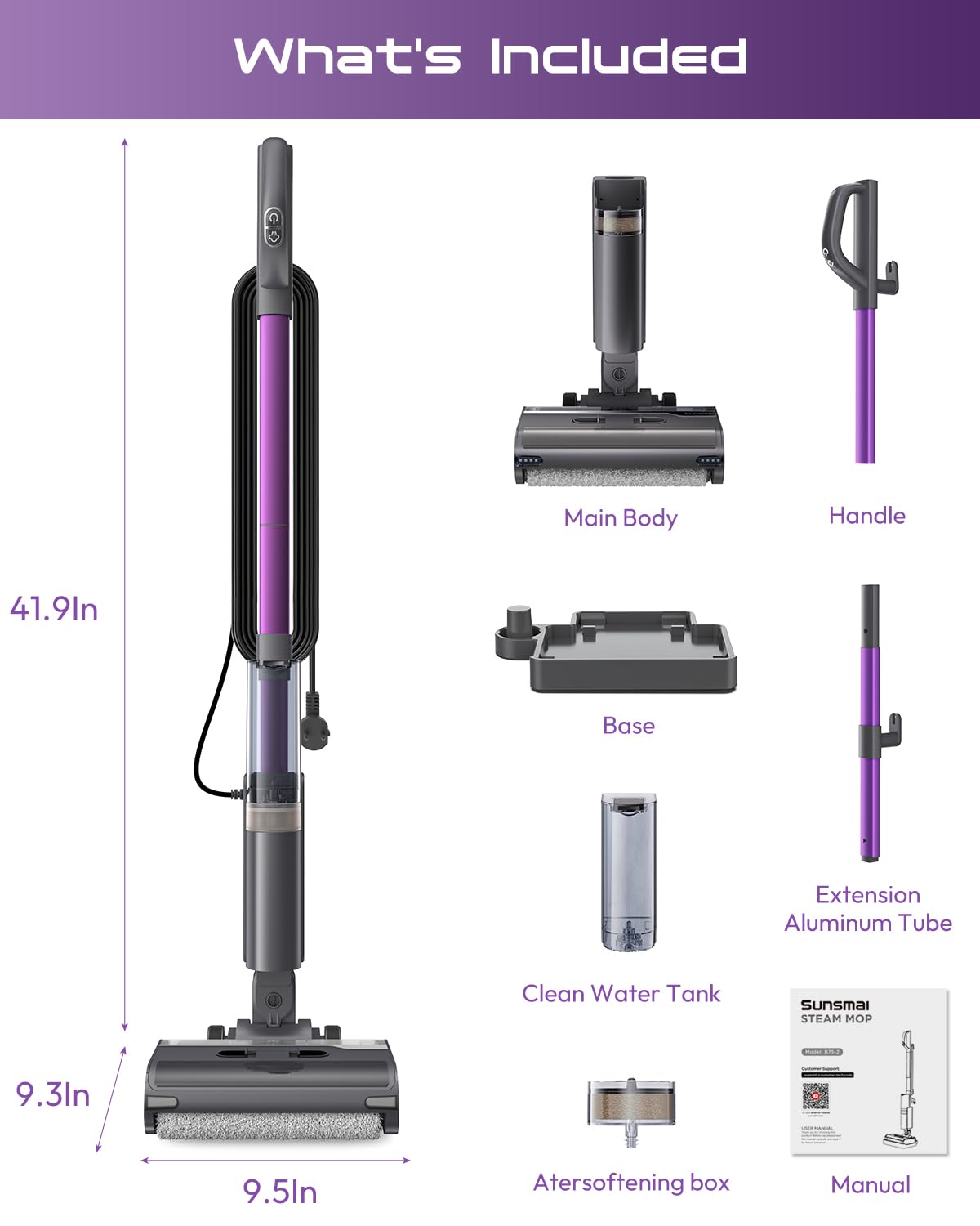 Lightweight 4-in-1 Steam Mop U4300