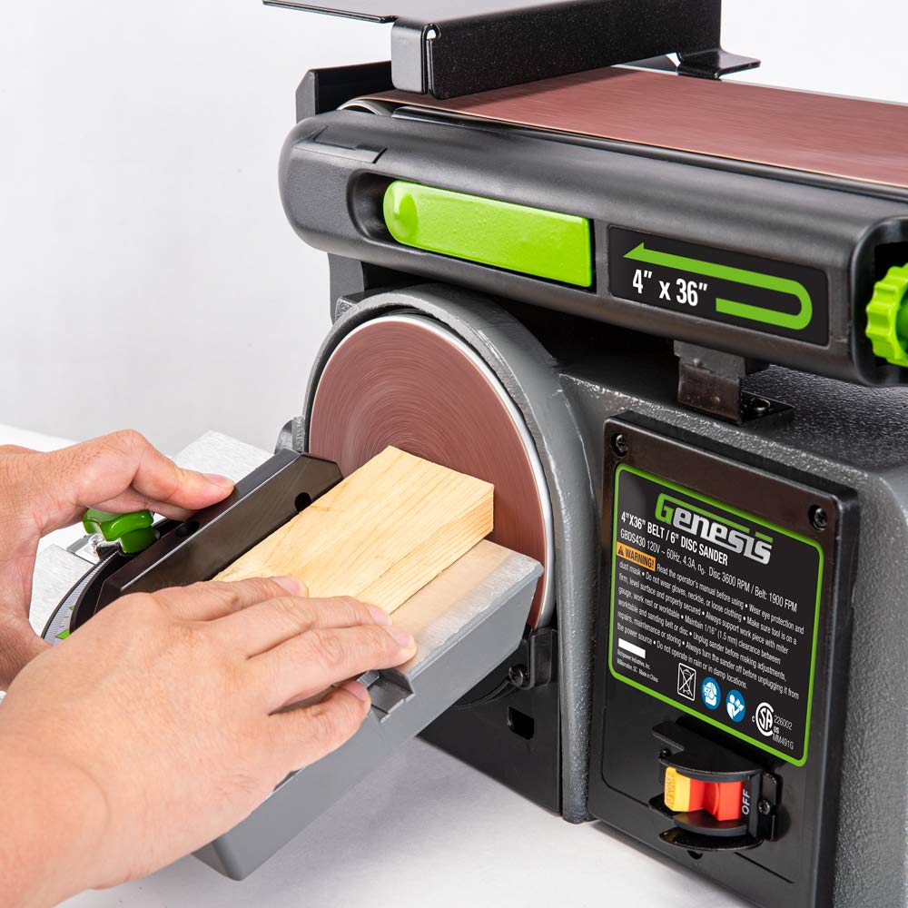 4 x 36-Inch Belt & 6-Inch Disc Benchtop Sander I628