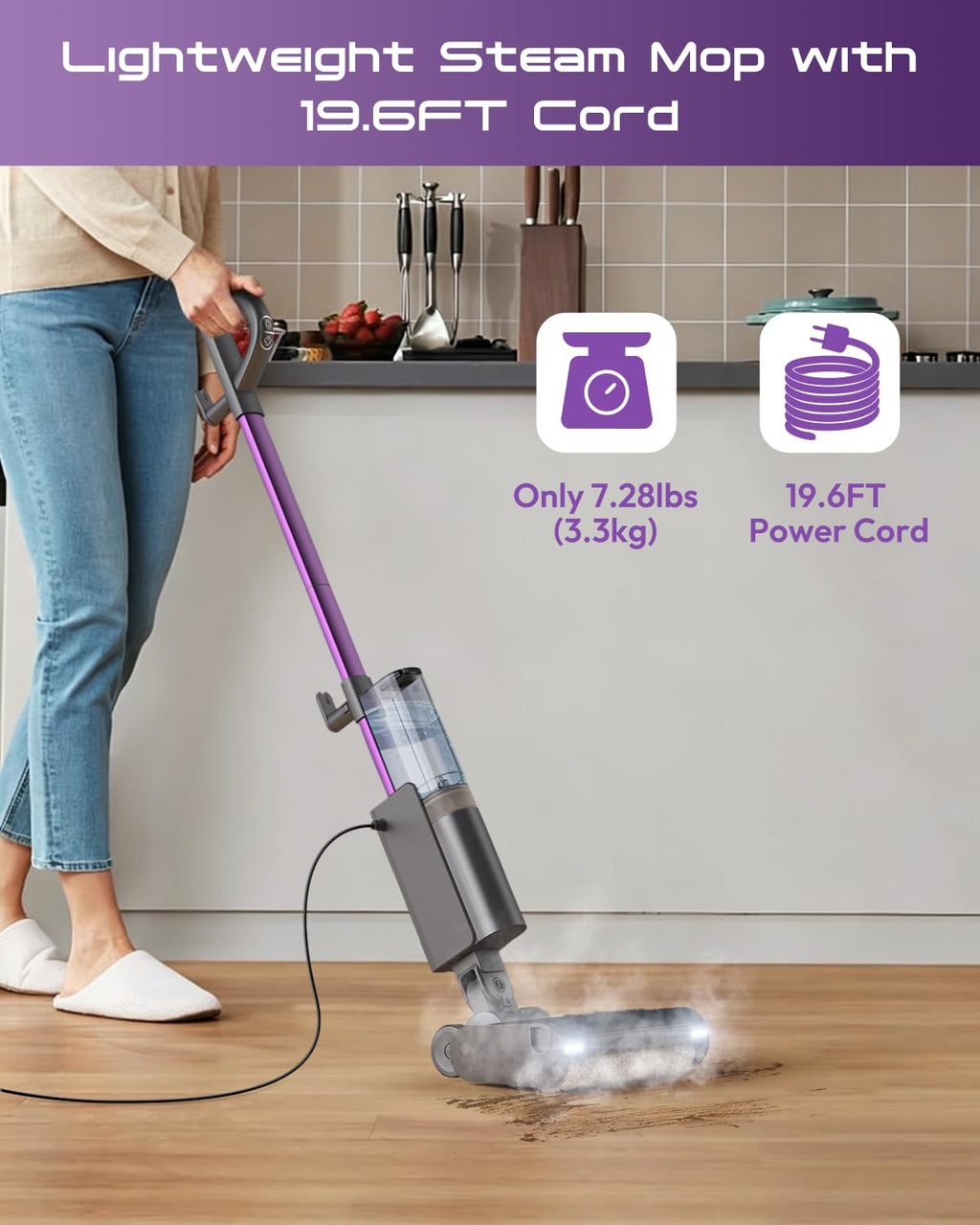 Lightweight 4-in-1 Steam Mop U4300