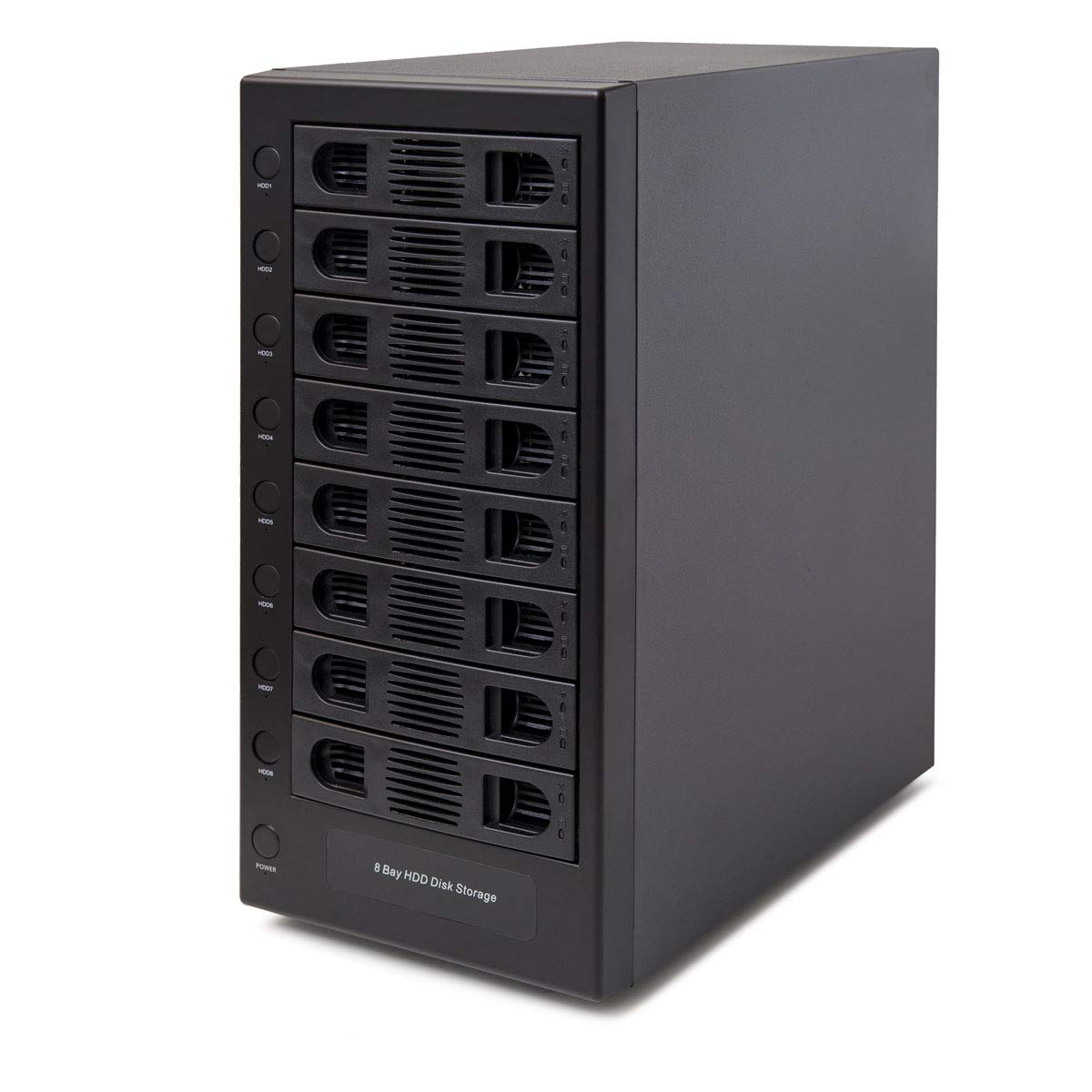 8 Bay Tool Less Hot Swap 2.5" 3.5" SATA USB 3.0 Enclosure J465