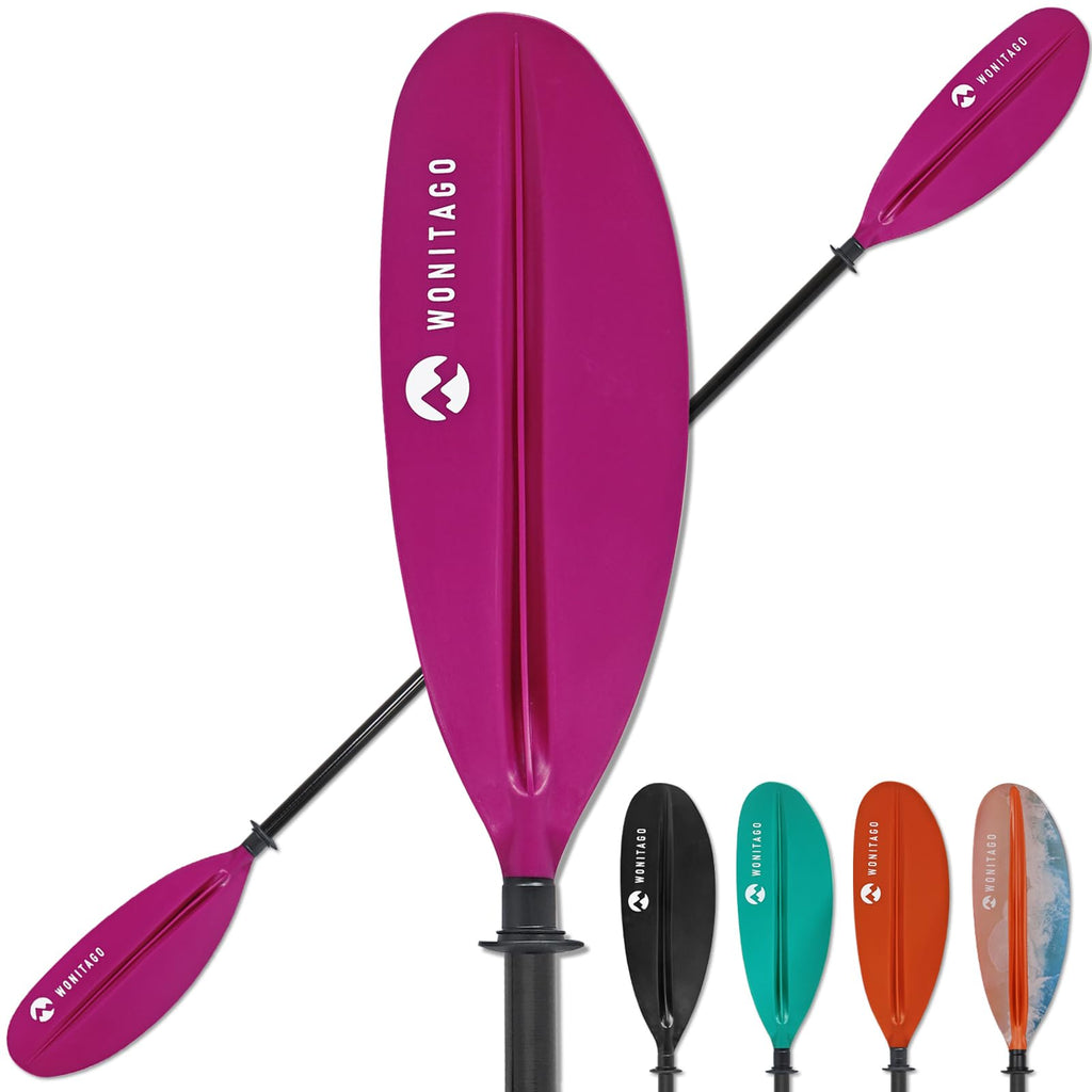 Adjustable Fiberglass Shaft PP Blade Kayak Paddle B333127