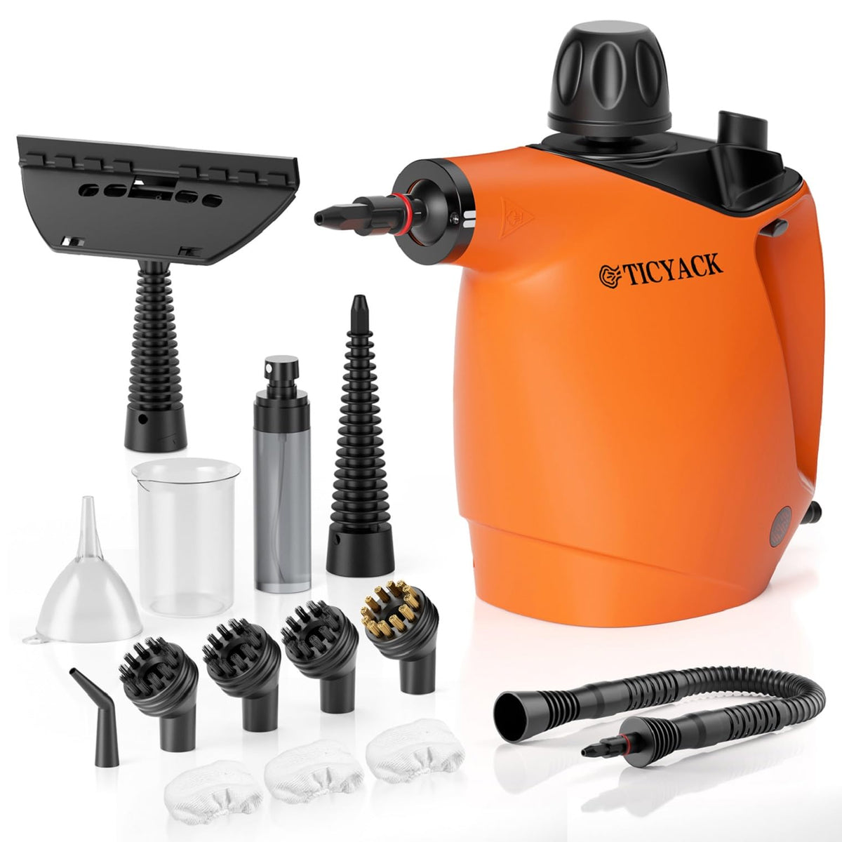 Handheld Steam Cleaner 500ML 16 PCS Orange H914
