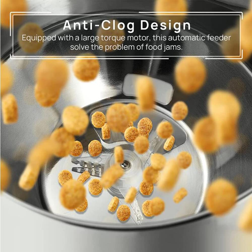 Automatic 4.5 Liters Dry Food Dispenser 2L Water D50374