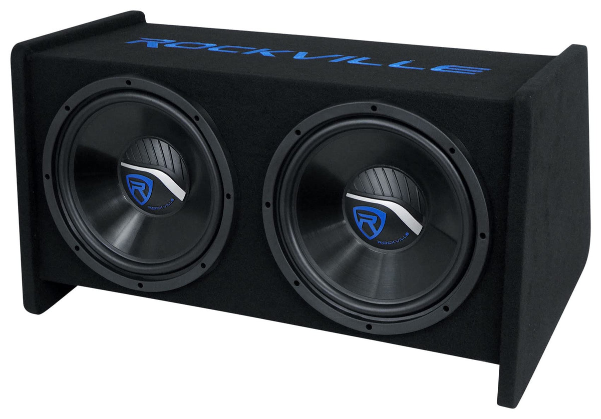 Dual 12" Car Audio Subwoofers Vented Enclosure D6226