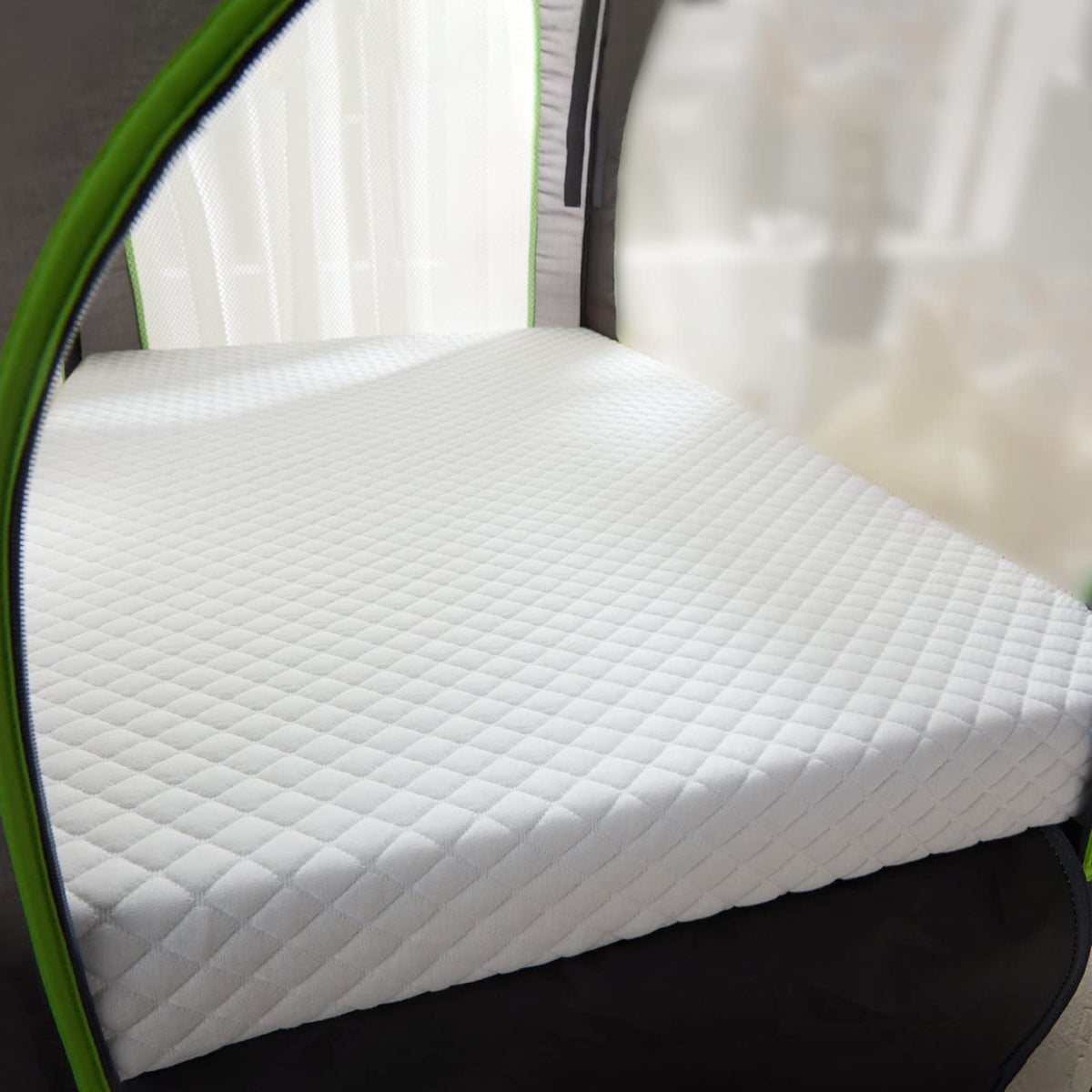 3" Waterproof Memory Foam Pack and Play Mattress White N59185