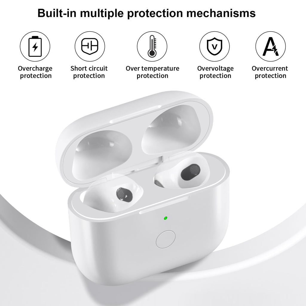 Wireless Charging Case Replacement with Bluetooth Pairing Sync Button O91683