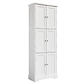 63.2" Tall Bathroom Storage Cabinet with 6 Doors W180930