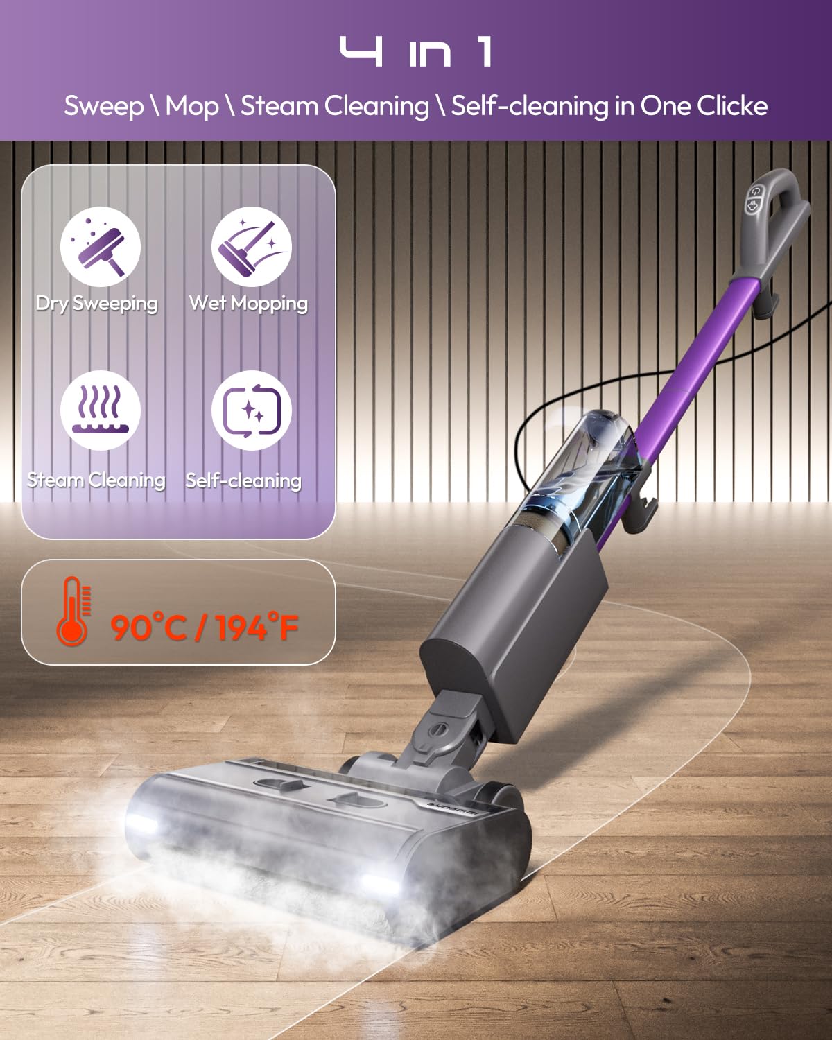 Lightweight 4-in-1 Steam Mop U4300