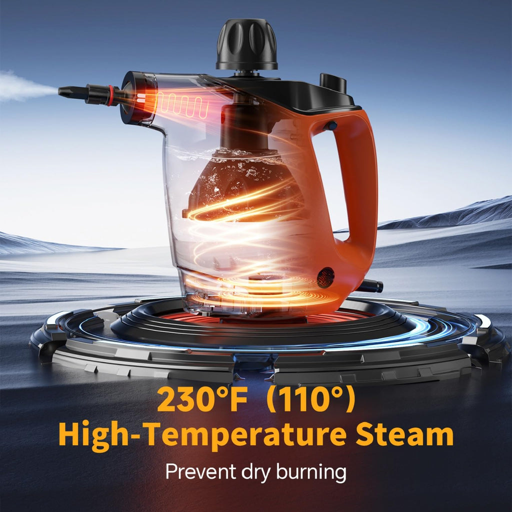 Handheld Steam Cleaner 500ML 16 PCS Orange H914