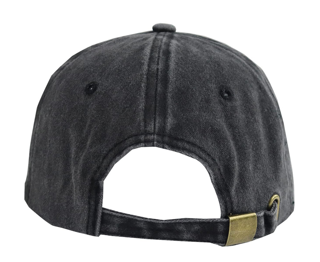 Adjustable Washed Embroidered Vintage Cotton Baseball Cap X30354
