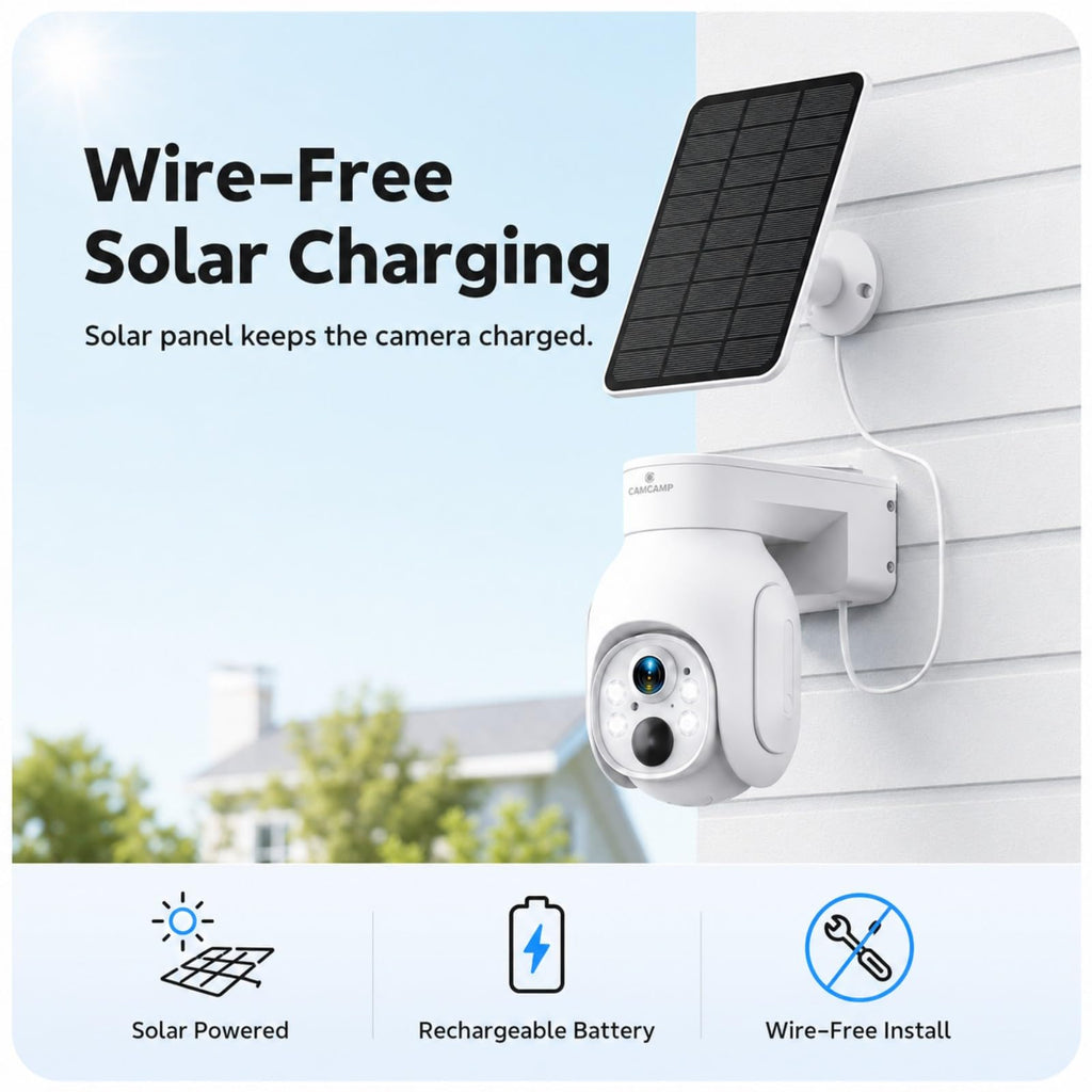 Solar Security Cameras Wireless Outdoor 4 Pack F504