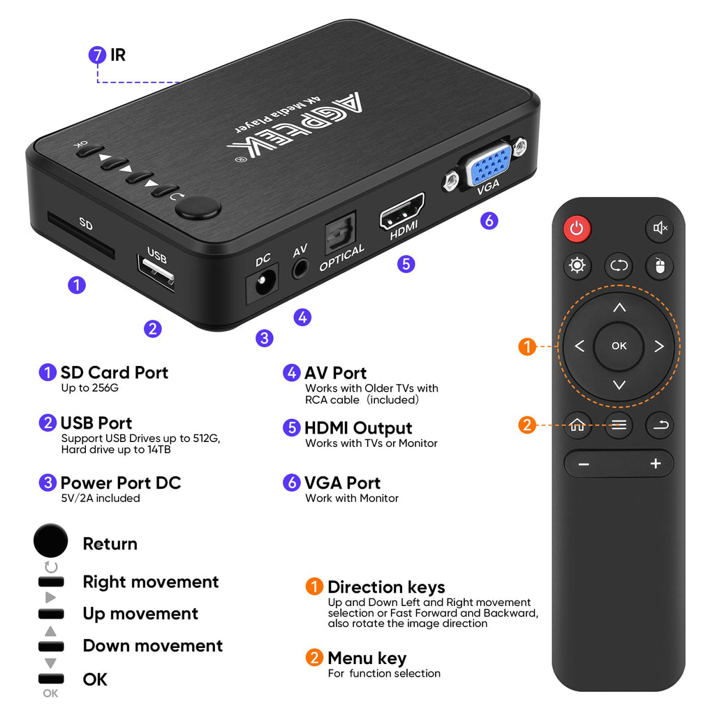 4K HDMI TV Media Player C4425