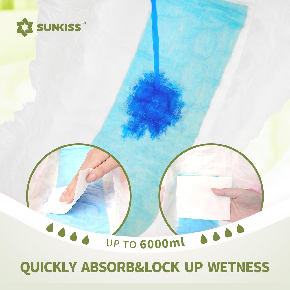 White Adult Diapers U848346