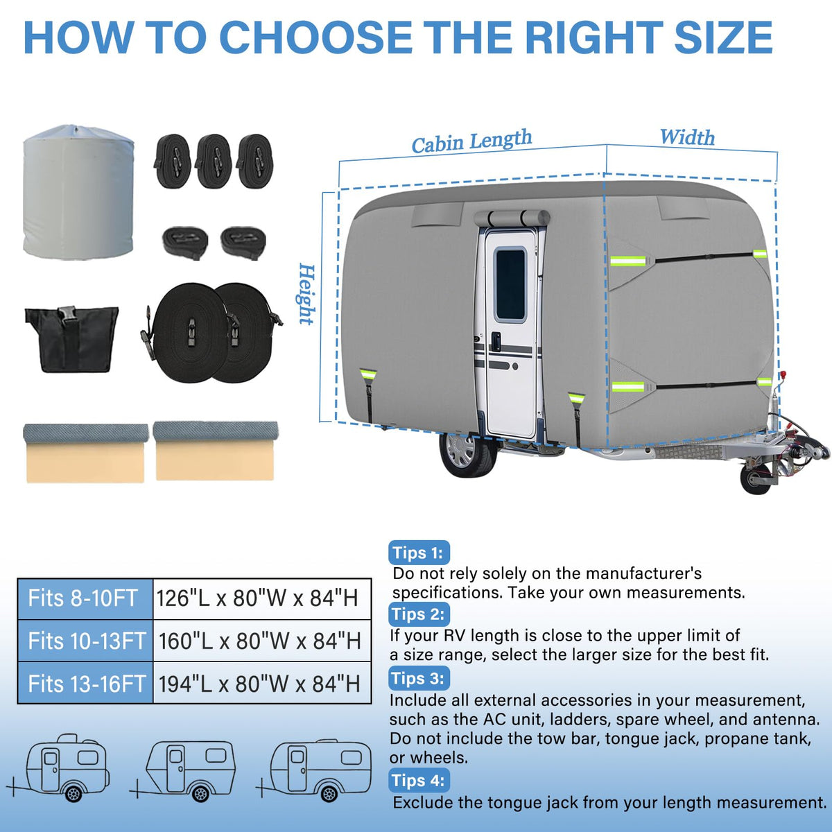 Waterproof Fiberglass Travel Trailer Cover E793928