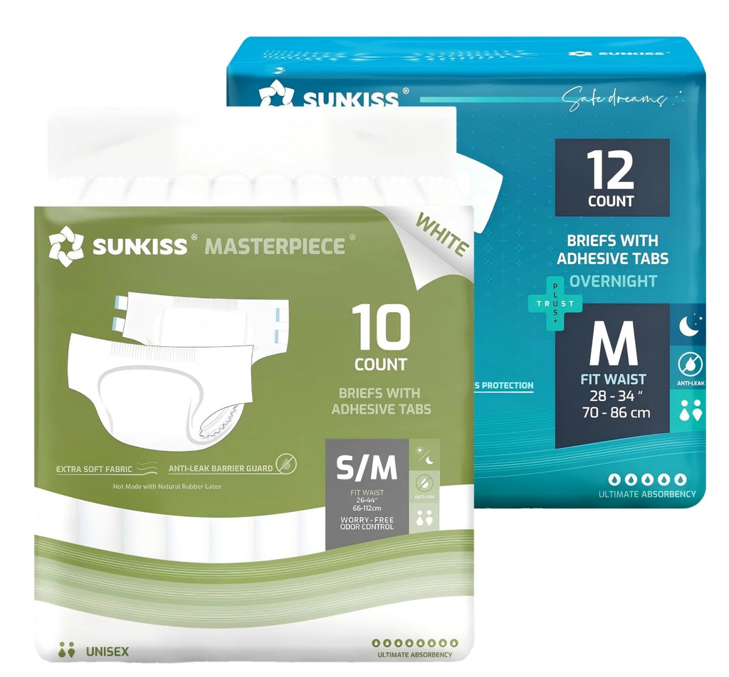 White Adult Diapers U848346