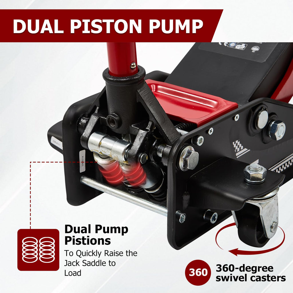 3 Ton Low Profile Steel Floor Jack H75194