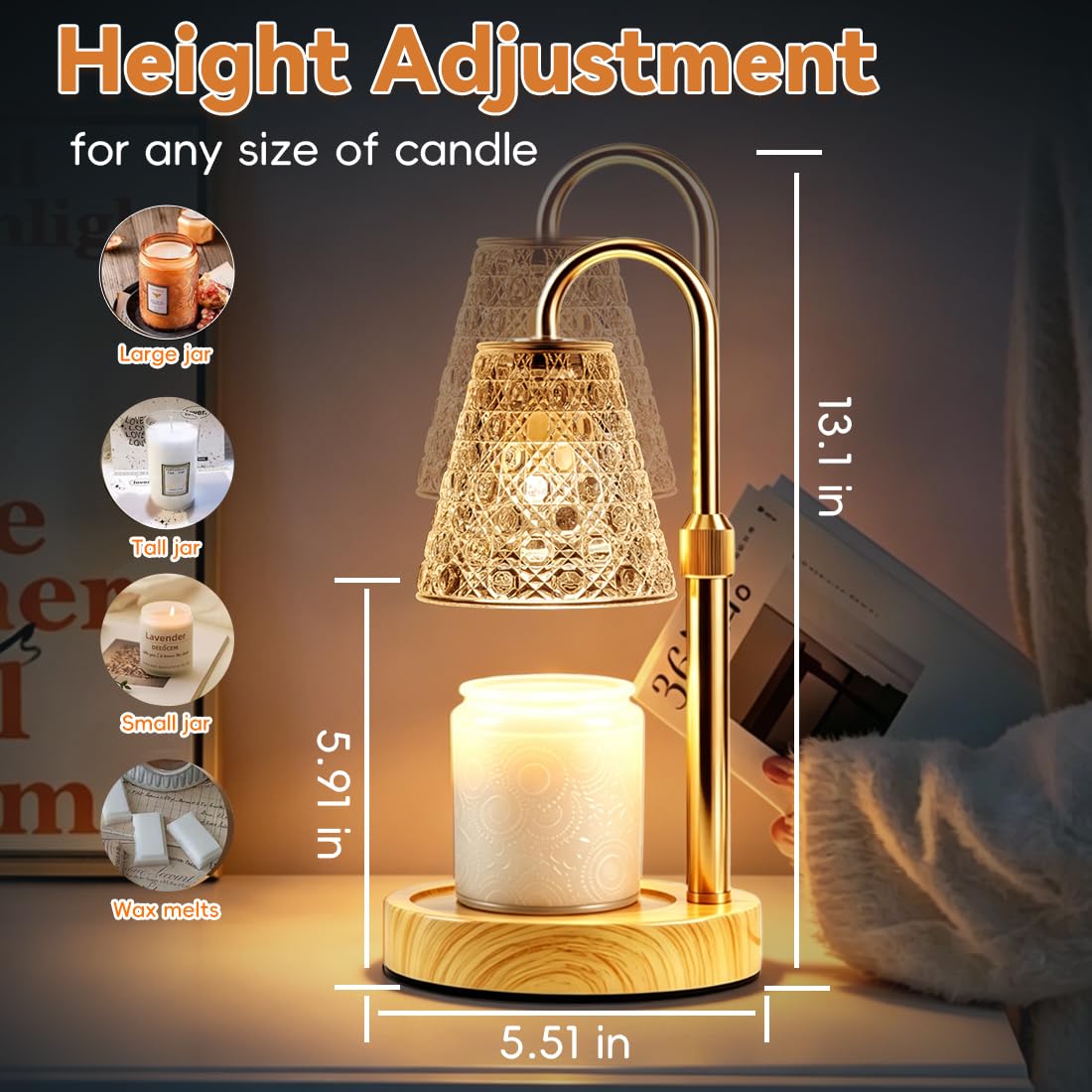Electric Candle Warmer Lamp with Timer V915
