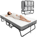 Folding Bed with Mattress Metal Frame Cot Size C8268