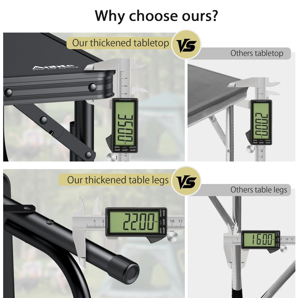 Black Folding Picnic Table V566