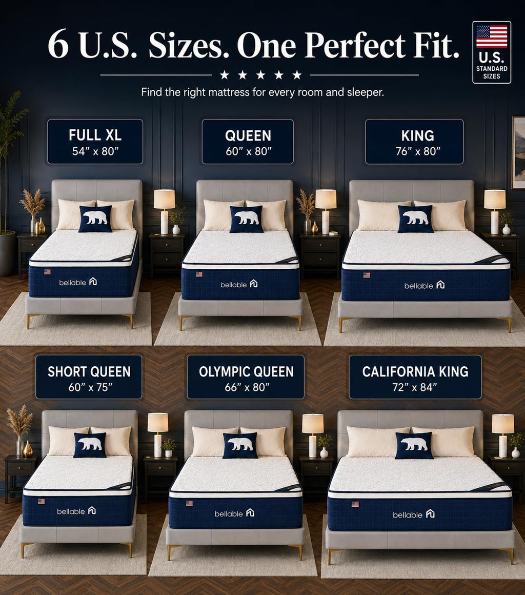 Full XL 14 Inch Cooling Gel Memory Foam Pocket Spring Mattress T7703