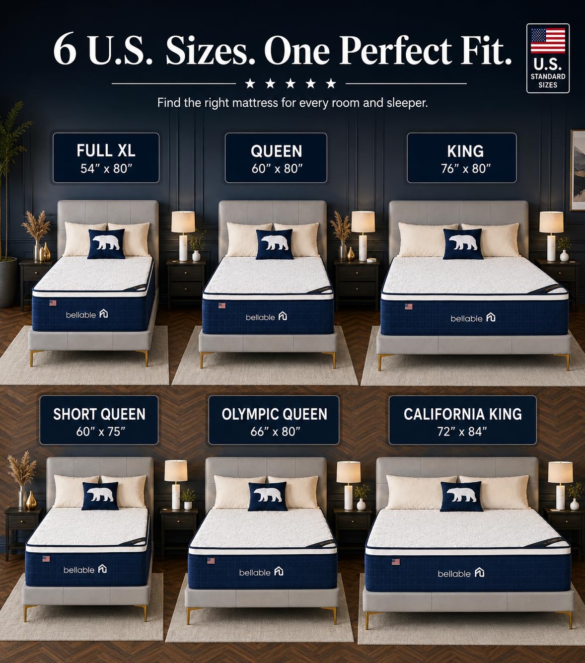 Full XL 14 Inch Cooling Gel Memory Foam Pocket Spring Mattress T7703