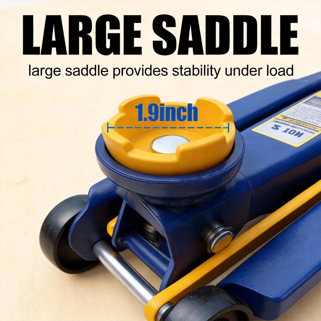2 Ton Low Profile Hydraulic Floor Jack, 4000 lbs Capacity Steel Trolley Jack, Blue L123923