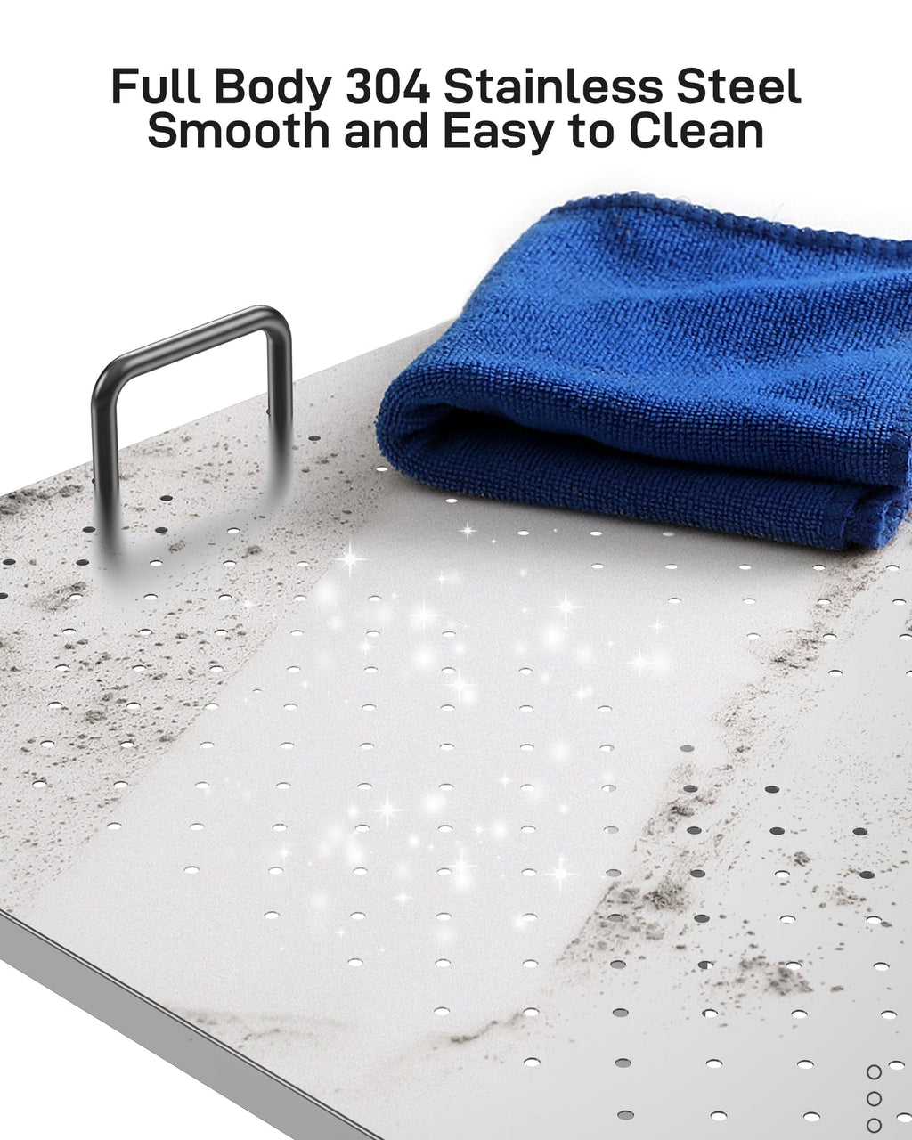 Stainless Steel Dog Grooming Bathtub with Removable Ramp Q627605