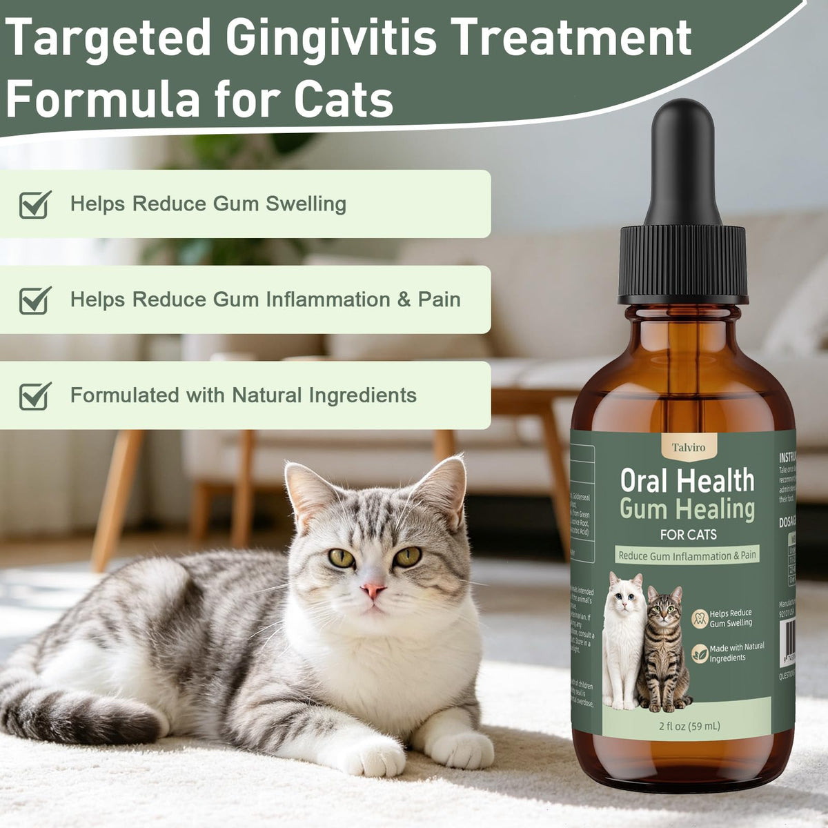Natural Plant-Based Cat Oral Care Y173